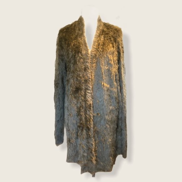 2/$50 Lord &Taylor FauxFur Open Front Cardigan NWT - Picture 2 of 7